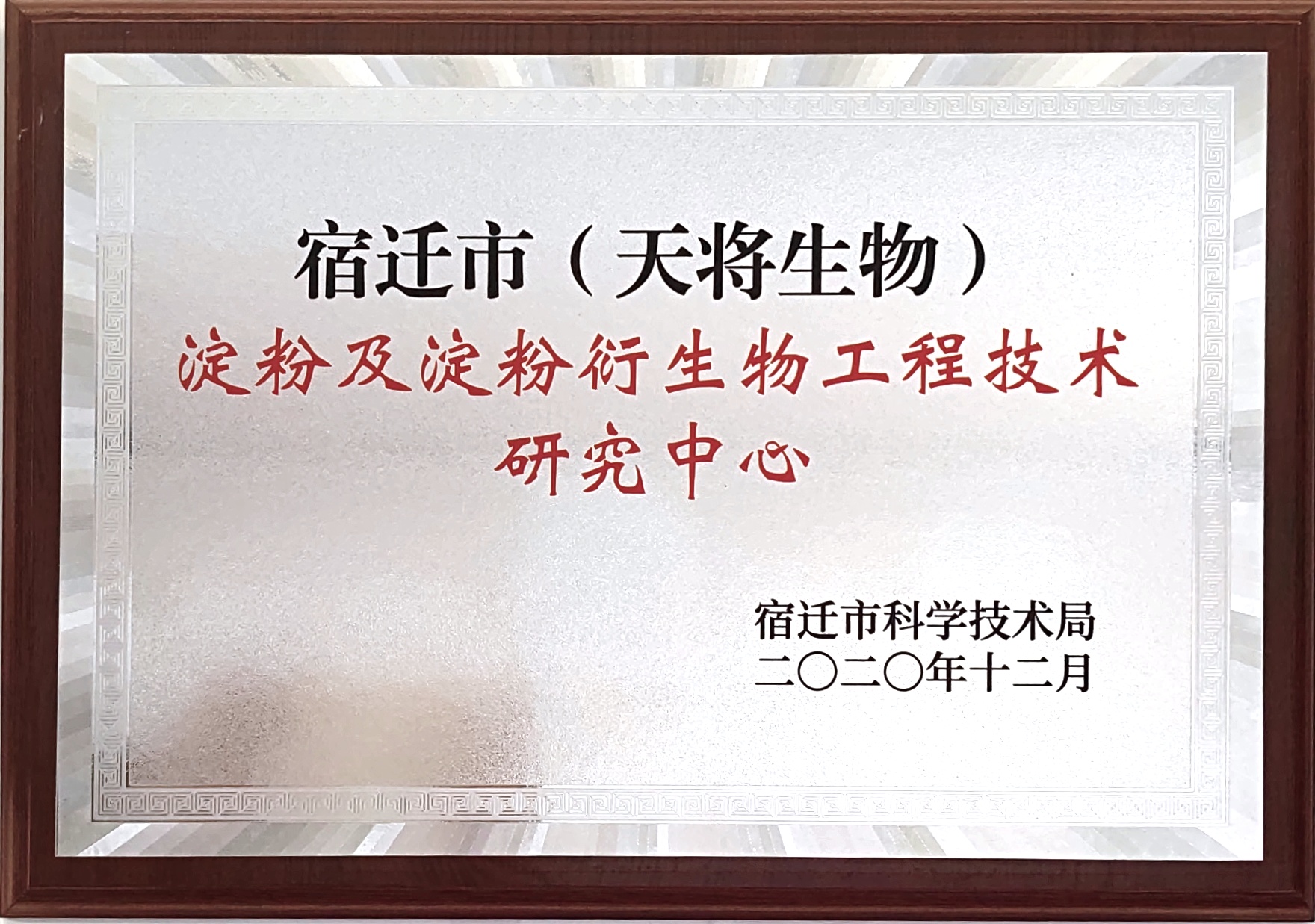 淀粉及淀粉衍生物工程技术研究中心